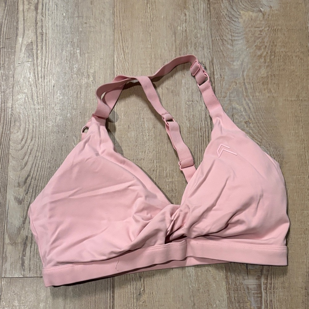 Oner active petal pink unified twisted sports bra